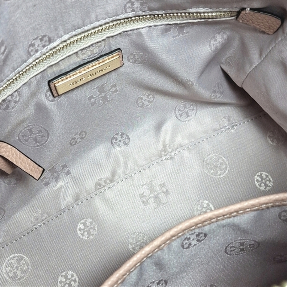 Tory Burch Dusty Rose Leather Satchel with Tassel - Picture 13 of 15